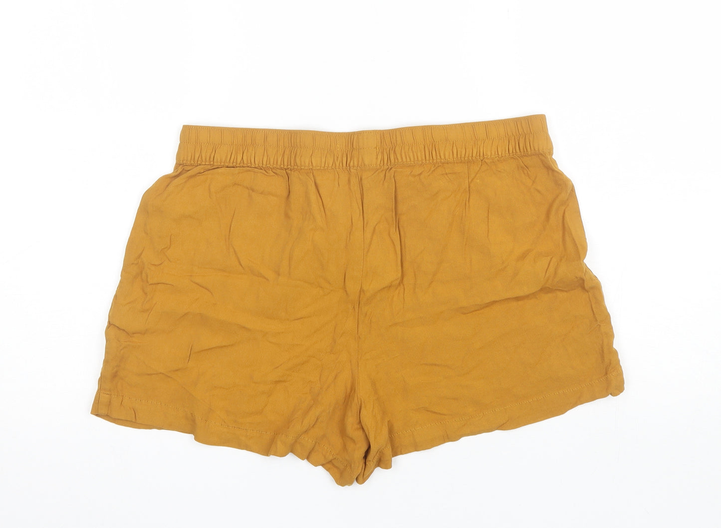 Papaya Womens Gold  Viscose Culotte Shorts Size 12 L3 in Regular