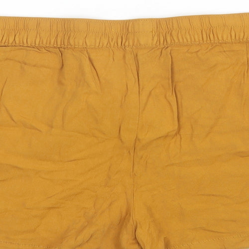 Papaya Womens Gold  Viscose Culotte Shorts Size 12 L3 in Regular