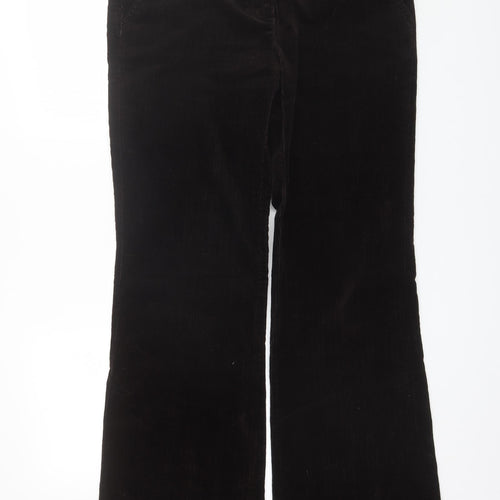 Principeles Womens Brown  Cotton Trousers  Size 14 L32 in Regular