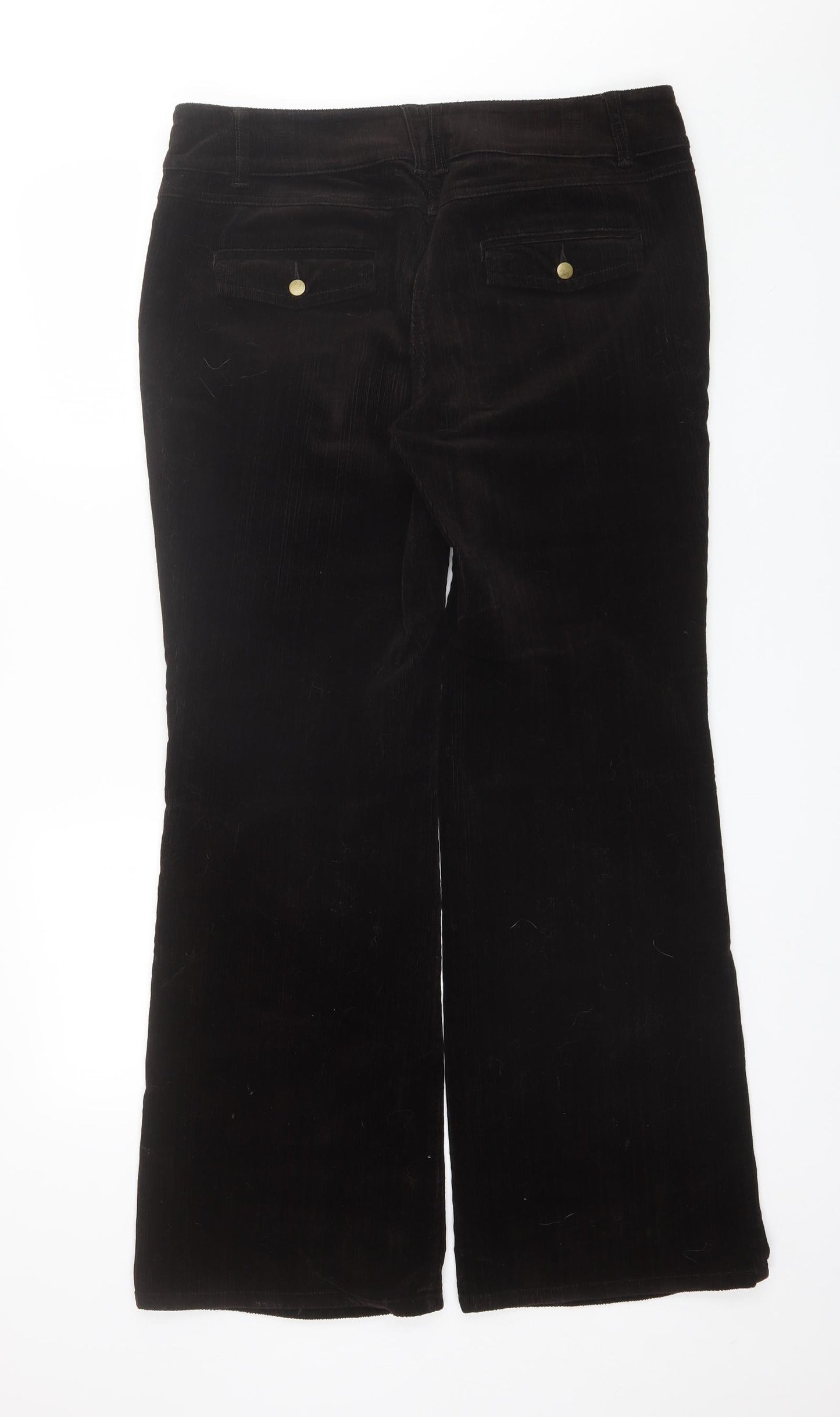 Principeles Womens Brown  Cotton Trousers  Size 14 L32 in Regular