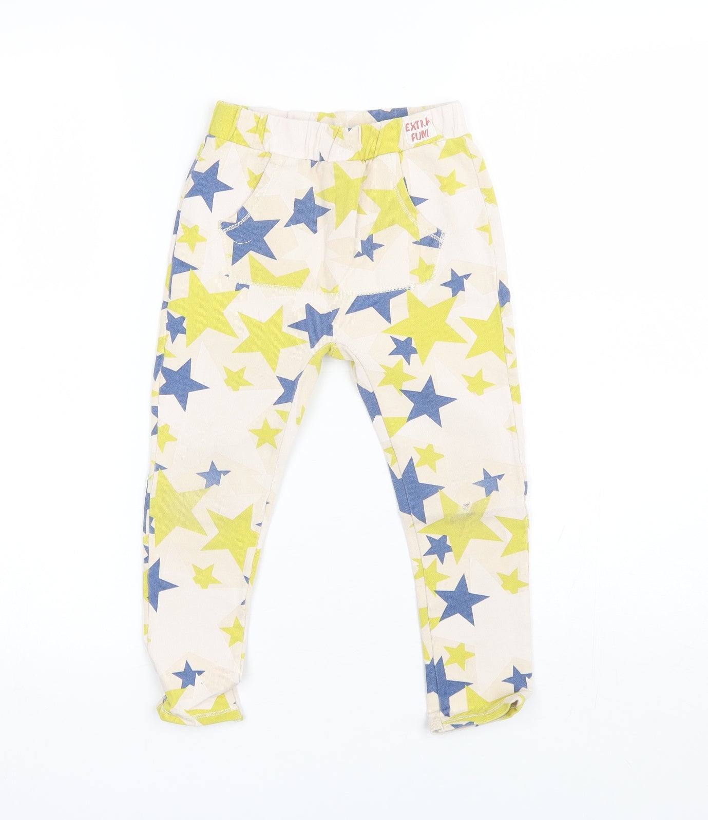 Zara Boys Beige  Cotton Jogger Trousers Size 4-5 Years  Regular