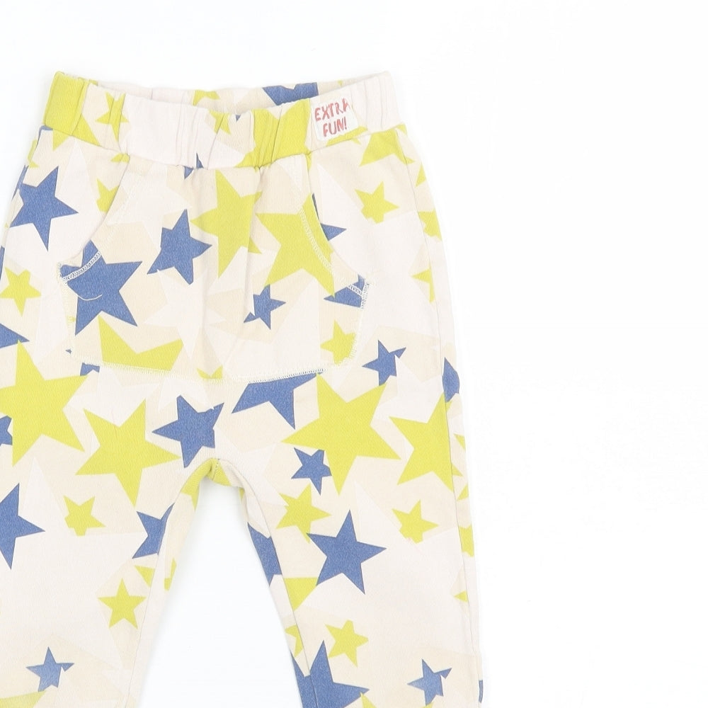 Zara Boys Beige  Cotton Jogger Trousers Size 4-5 Years  Regular