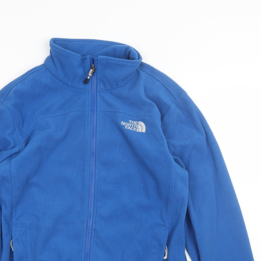The North Face Mens Blue Collared  Polyester Full Zip Jumper Size S