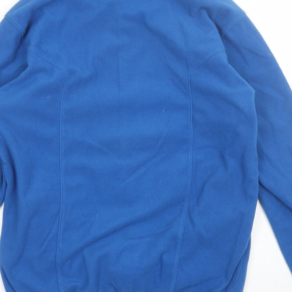 The North Face Mens Blue Collared  Polyester Full Zip Jumper Size S