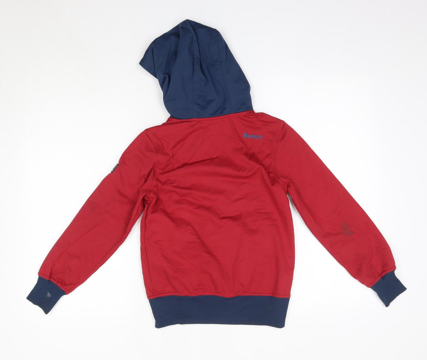 Bench Boys Red  Polyester Full Zip Hoodie Size 7-8 Years
