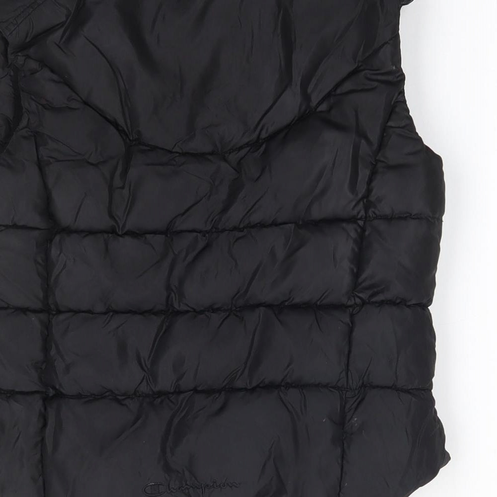 Champion Boys Black   Gilet Coat Size 7-8 Years