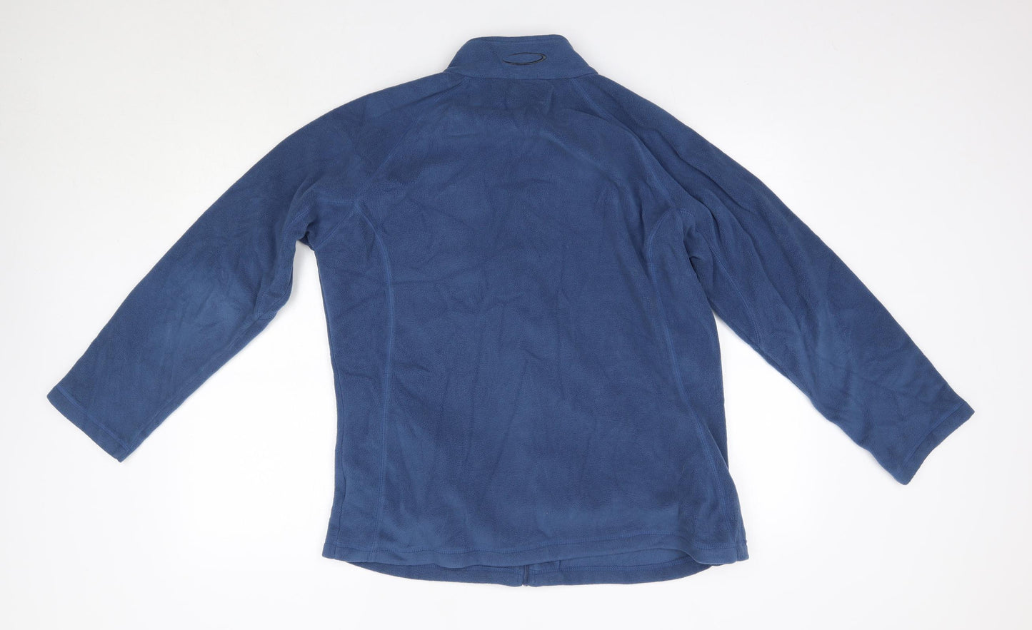 Mountain Life Womens Blue High Neck  Polyester Full Zip Jumper Size 16