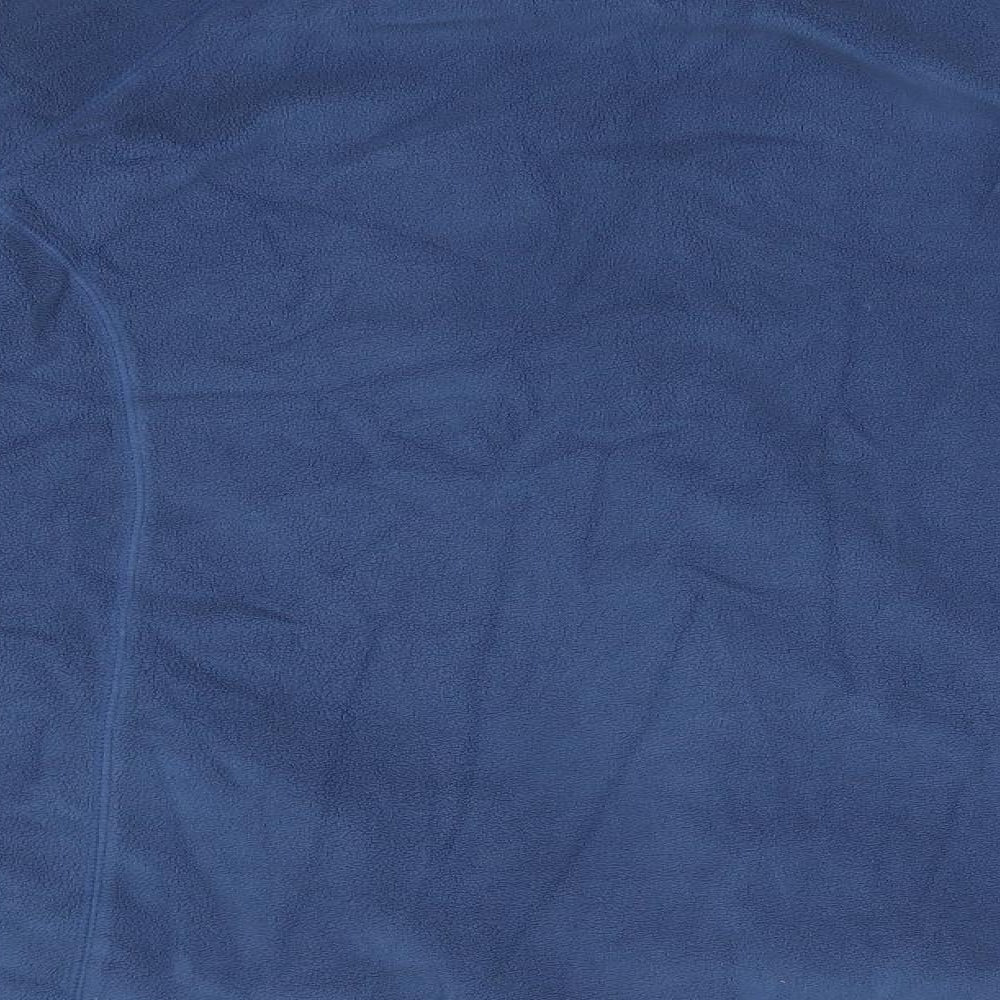 Mountain Life Womens Blue High Neck  Polyester Full Zip Jumper Size 16
