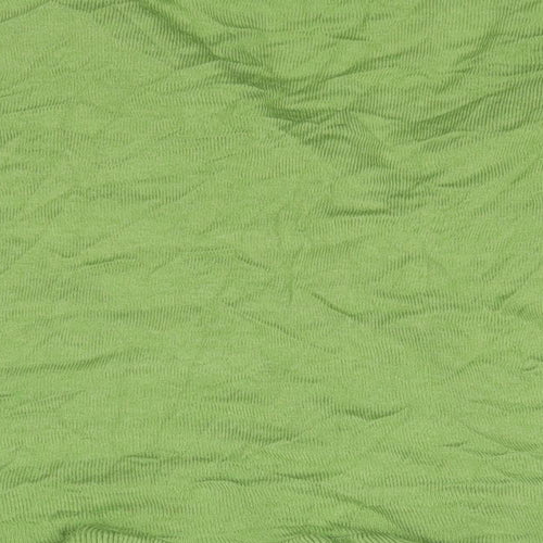Autonomy Womens Green  Cotton Basic Blouse Size 14 V-Neck