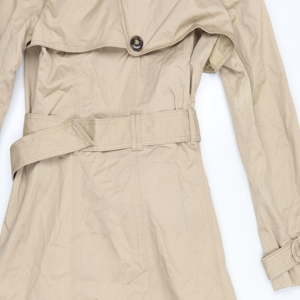 M&S Womens Beige   Parka Coat Size 10