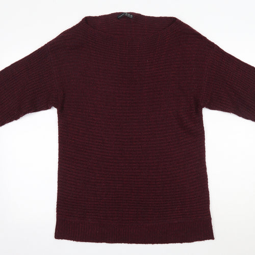 Primark Womens Purple Round Neck  Acrylic Pullover Jumper Size 14