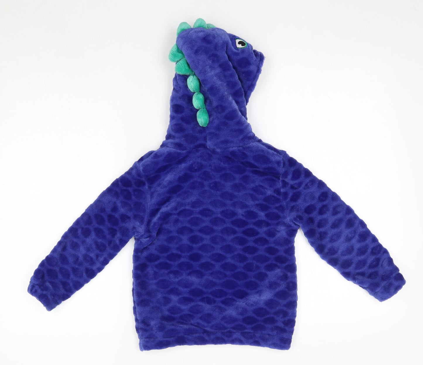 Snooze Time Boys Blue  Polyester Pullover Hoodie Size 5-6 Years   - Dinosaur