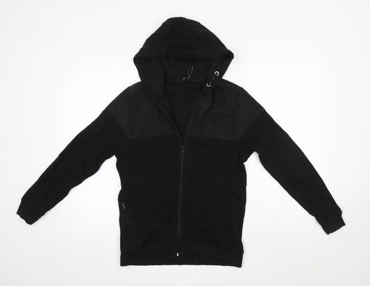 George Boys Black  Cotton Full Zip Hoodie Size 12-13 Years