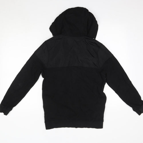 George Boys Black  Cotton Full Zip Hoodie Size 12-13 Years