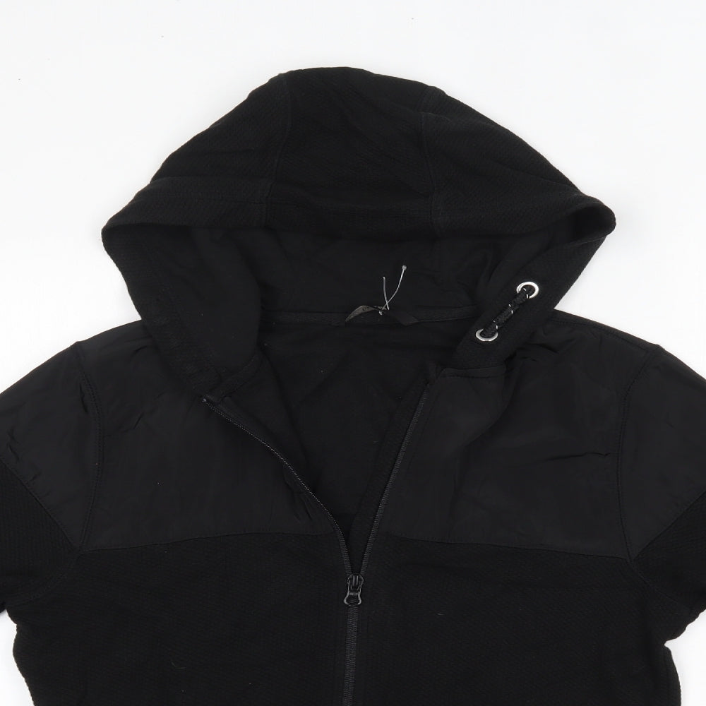 George Boys Black  Cotton Full Zip Hoodie Size 12-13 Years