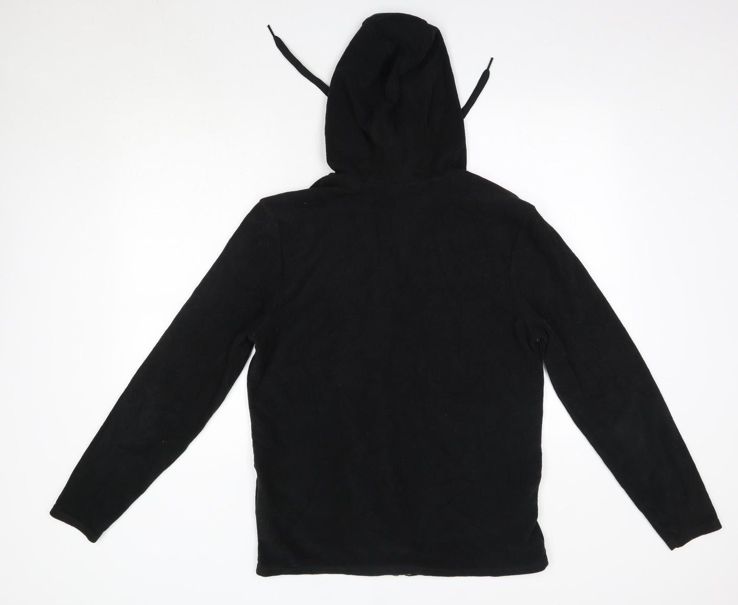 Mountain Warehouse Mens Black  Polyester Full Zip Hoodie Size S