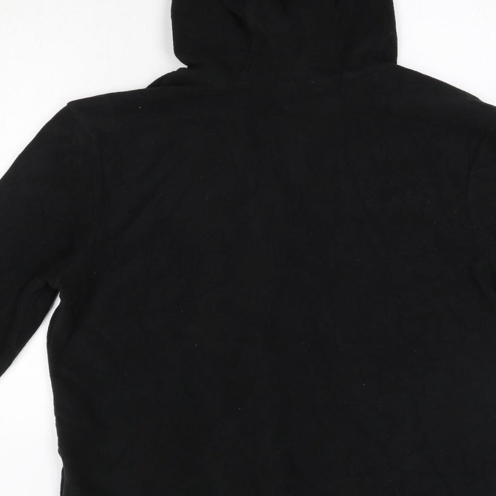 Mountain Warehouse Mens Black  Polyester Full Zip Hoodie Size S