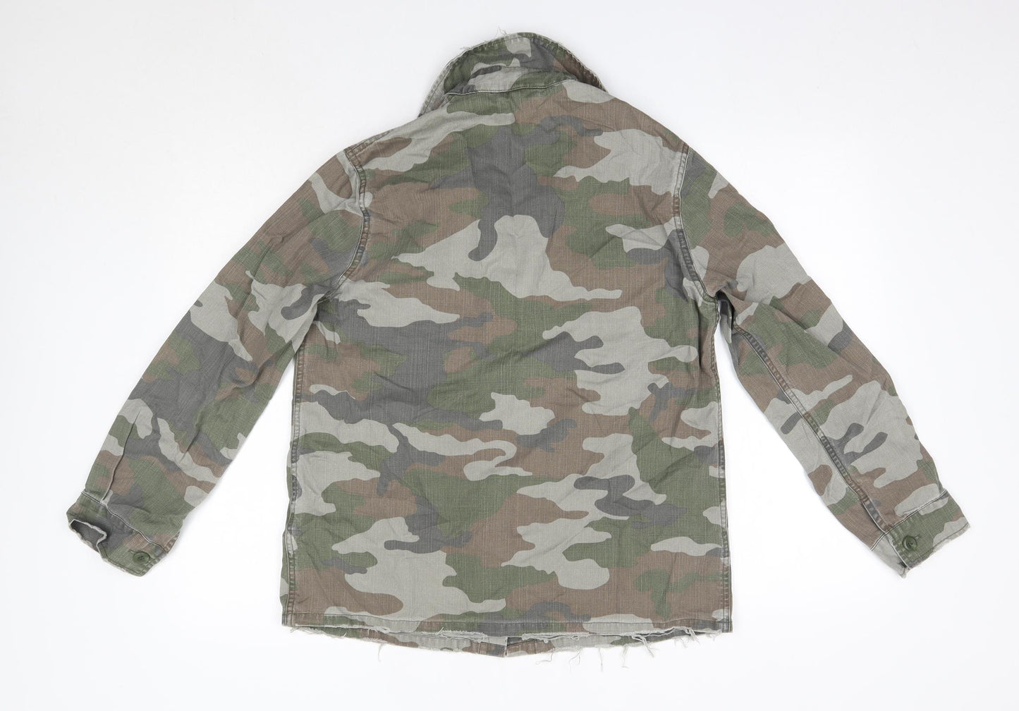 Topshop Womens Green Camouflage  Jacket  Size 10