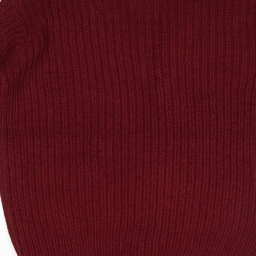 Brave Soul Womens Purple V-Neck  Acrylic Cardigan Jumper Size S