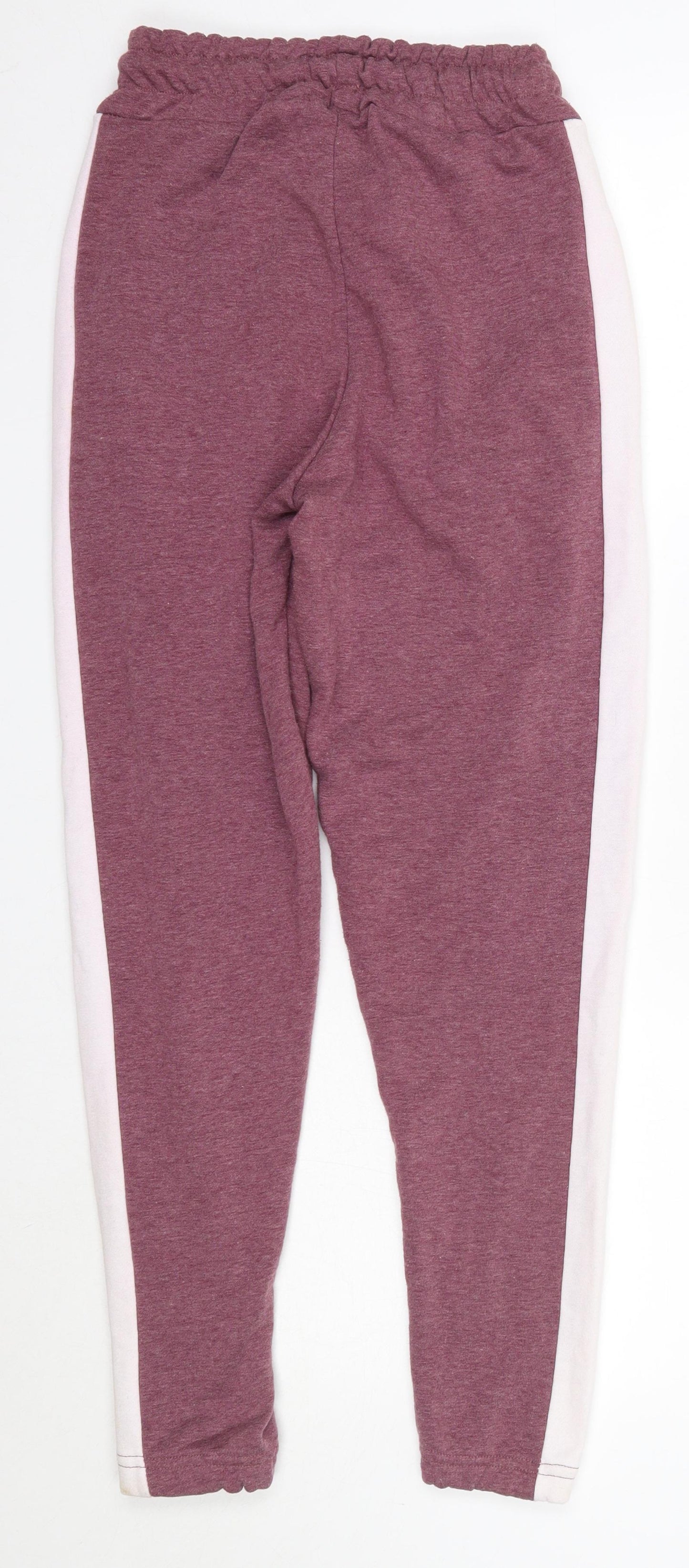 Boohoo Womens Pink  Cotton Jogger Trousers Size 6 L27 in Regular