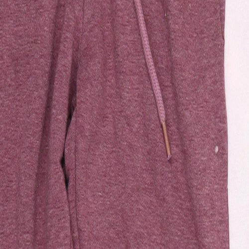 Boohoo Womens Pink  Cotton Jogger Trousers Size 6 L27 in Regular