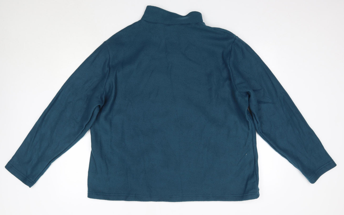 Laure De Seine Womens Blue High Neck  Polyester Pullover Jumper Size 20