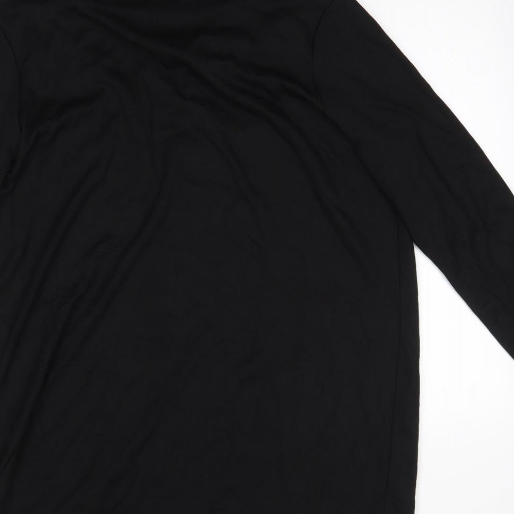 Select Womens Black  Viscose Jumper Dress  Size 16  High Neck  - USA