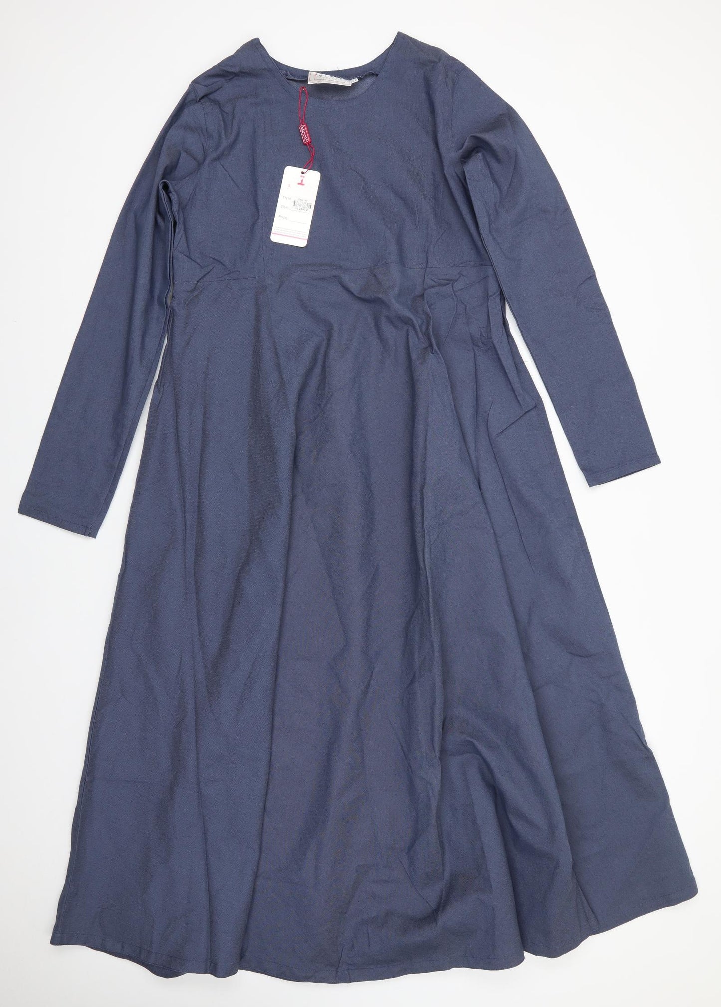 Islamic Impressions Womens Blue   Fit & Flare  Size 24  Round Neck  - Slate Blue