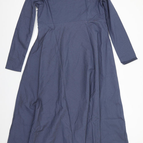Islamic Impressions Womens Blue   Fit & Flare  Size 24  Round Neck  - Slate Blue