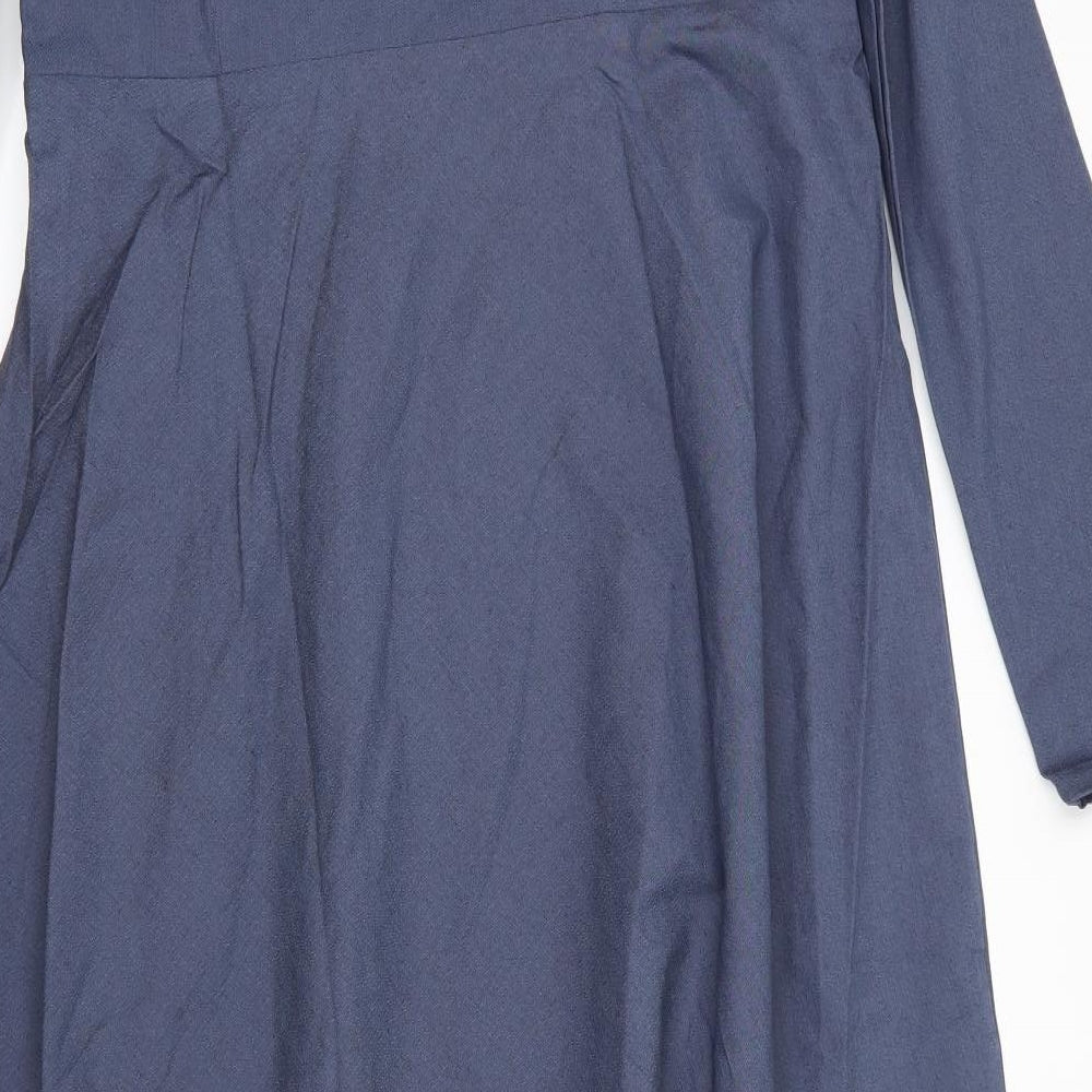 Islamic Impressions Womens Blue   Fit & Flare  Size 24  Round Neck  - Slate Blue