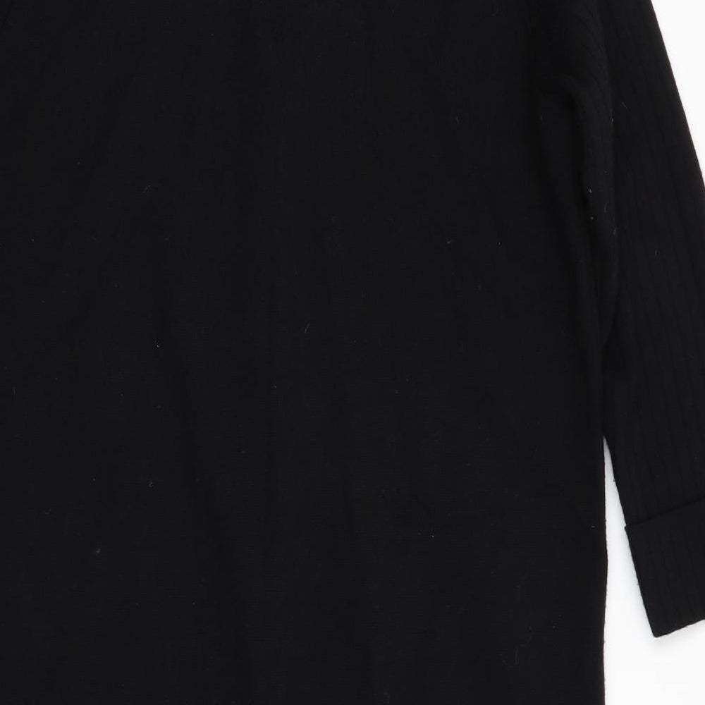 Stephen Y Womens Black V-Neck  Acrylic Cardigan Jumper Size L   - Longline Cardigan