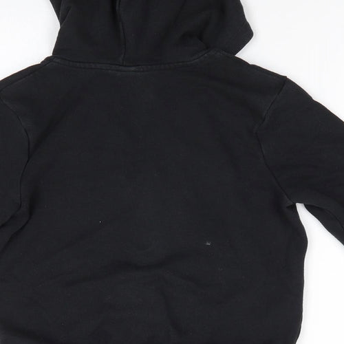 TU School Boys Black  Cotton Full Zip Hoodie Size 7 Years   - School Hoodie