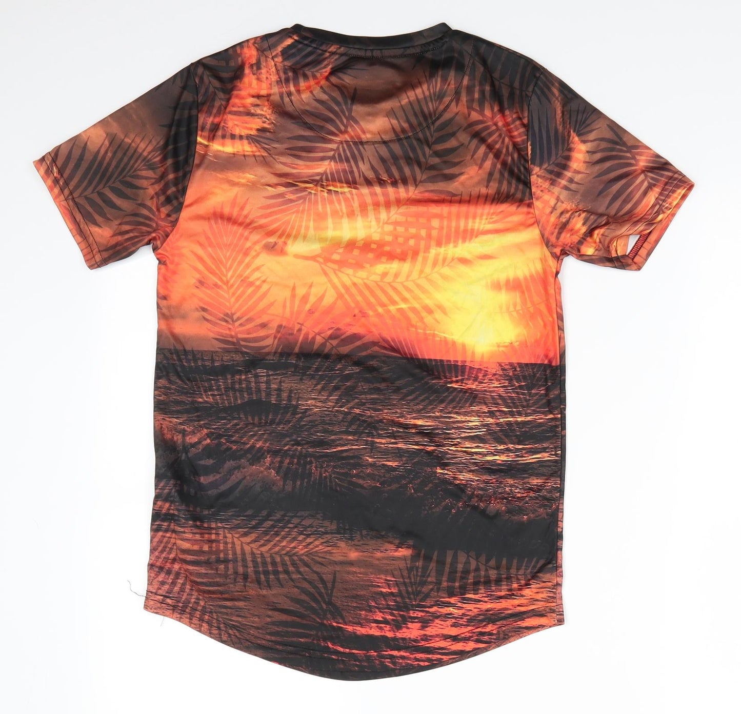 Sonneti London Boys Multicoloured  Polyester Basic T-Shirt Size 12-13 Years Round Neck  - Beach Sunset Scene