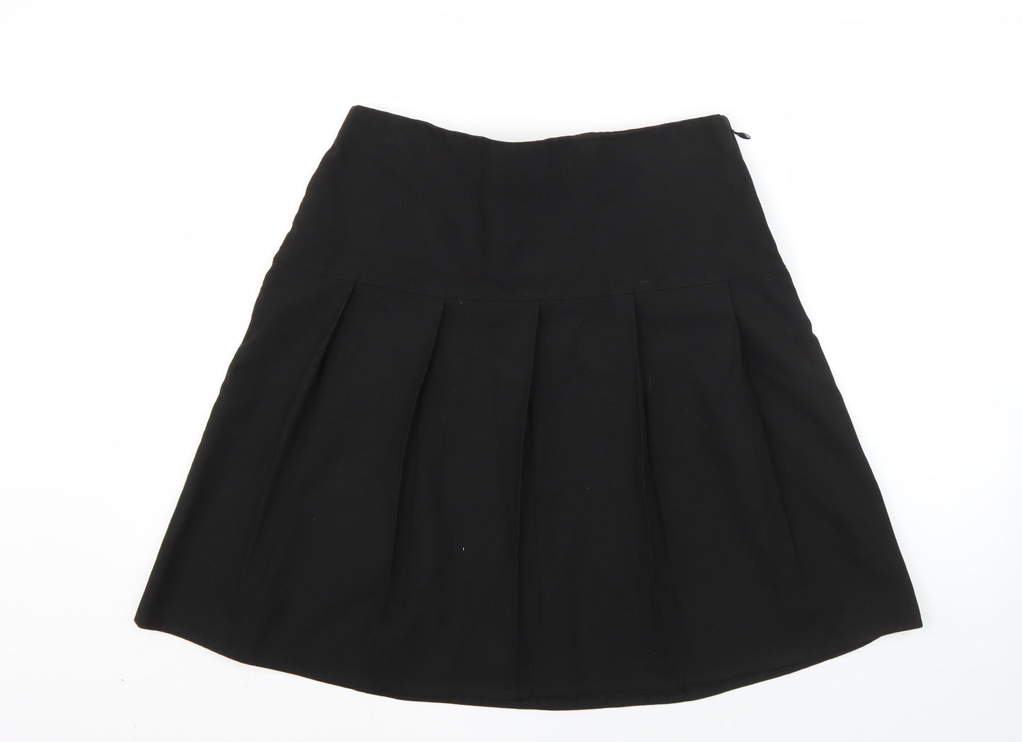 M&S Womens Black  Polyester Skater Skirt Size 31 in