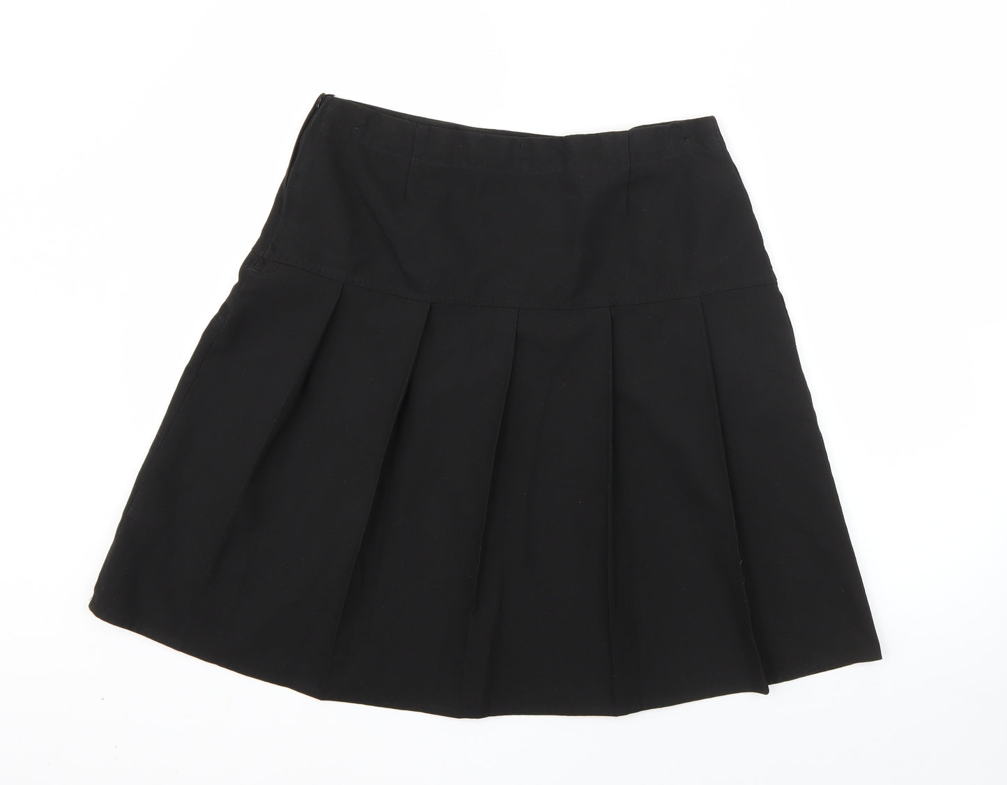 M&S Womens Black  Polyester Skater Skirt Size 31 in