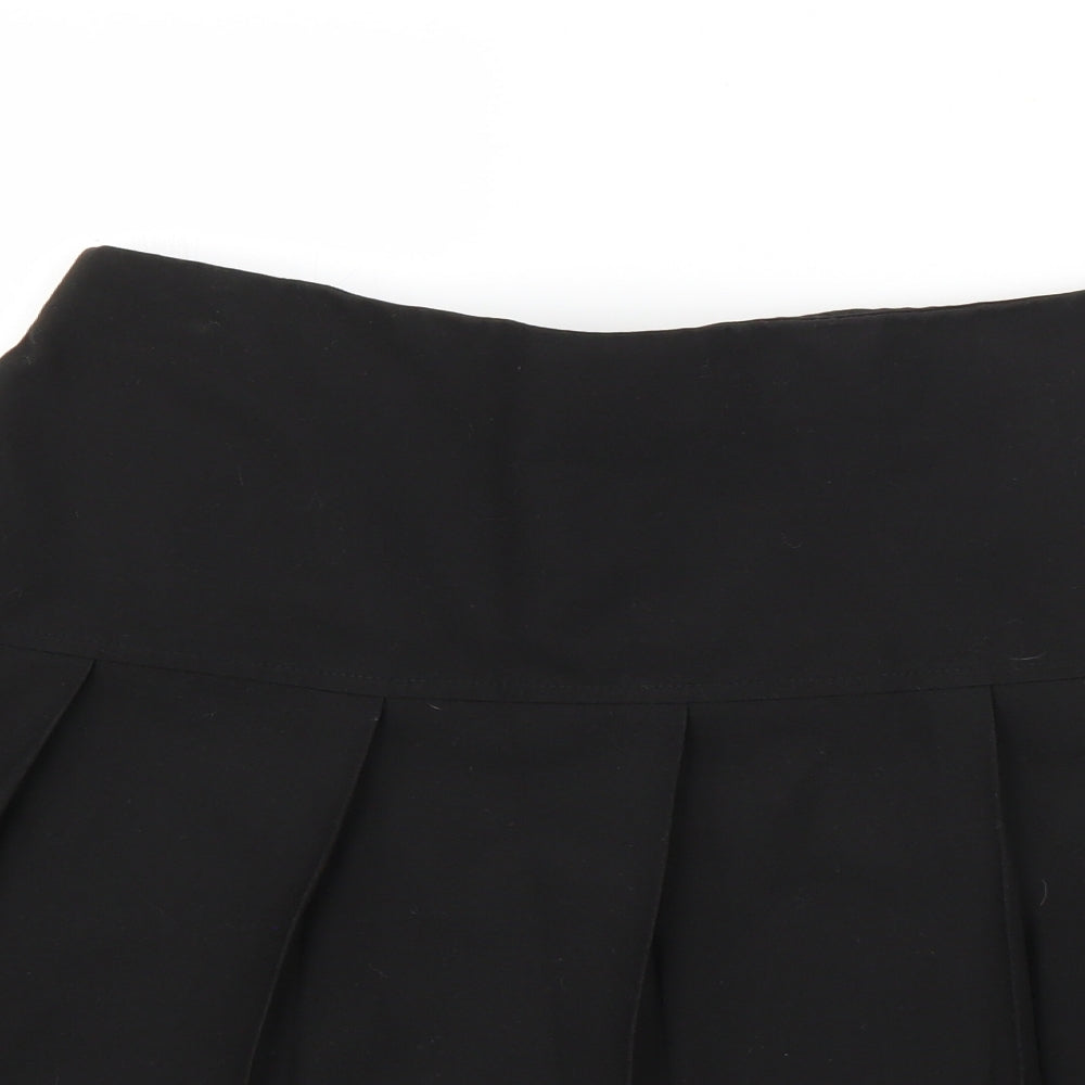 M&S Womens Black  Polyester Skater Skirt Size 31 in
