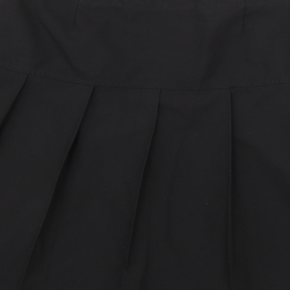 M&S Womens Black  Polyester Skater Skirt Size 31 in