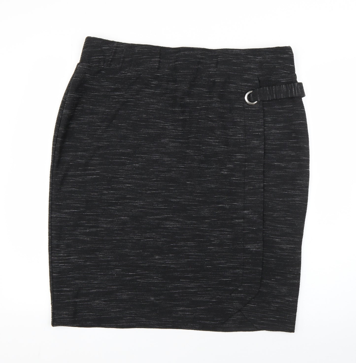 Nutmeg Womens Black  Polyester Straight & Pencil Skirt Size 18