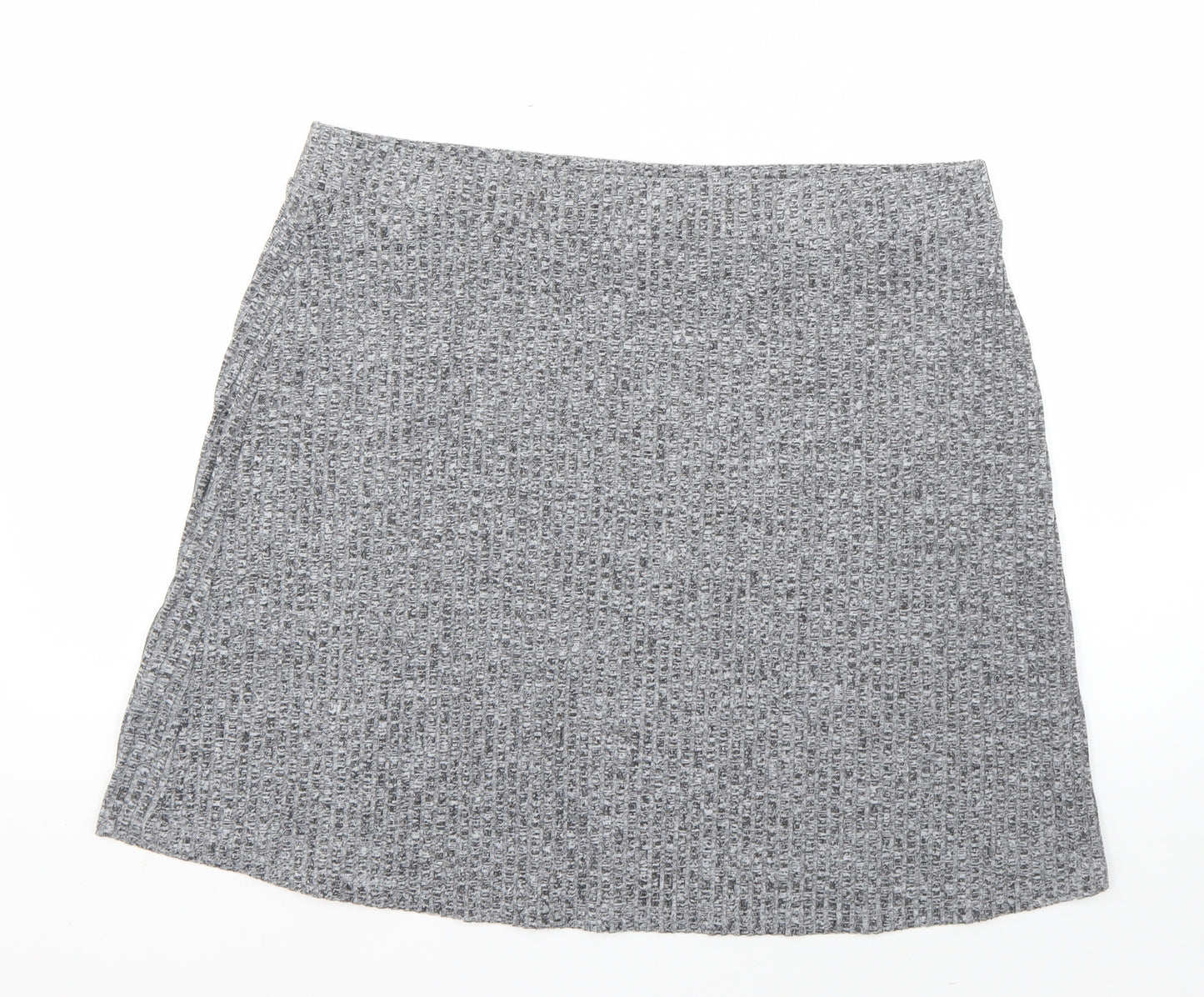 Papaya Womens Grey  Polyester A-Line Skirt Size 18