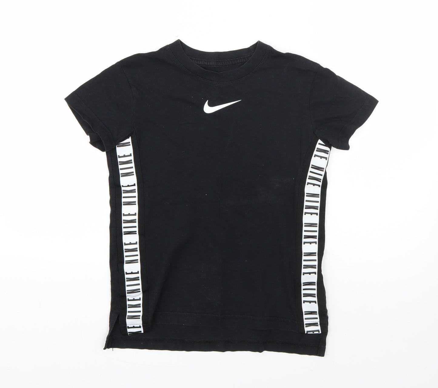 Nike Boys Black  Cotton Basic T-Shirt Size M Round Neck  - nike