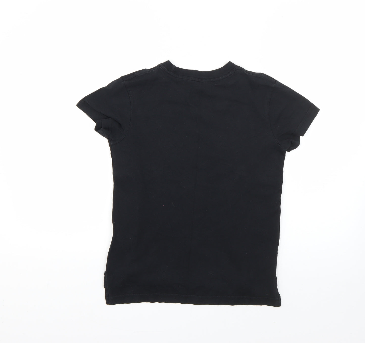 Nike Boys Black  Cotton Basic T-Shirt Size M Round Neck  - nike