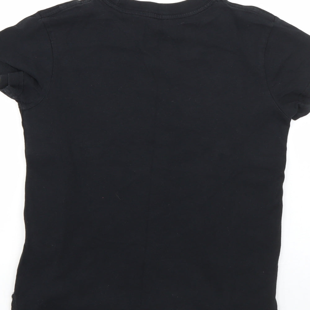 Nike Boys Black  Cotton Basic T-Shirt Size M Round Neck  - nike