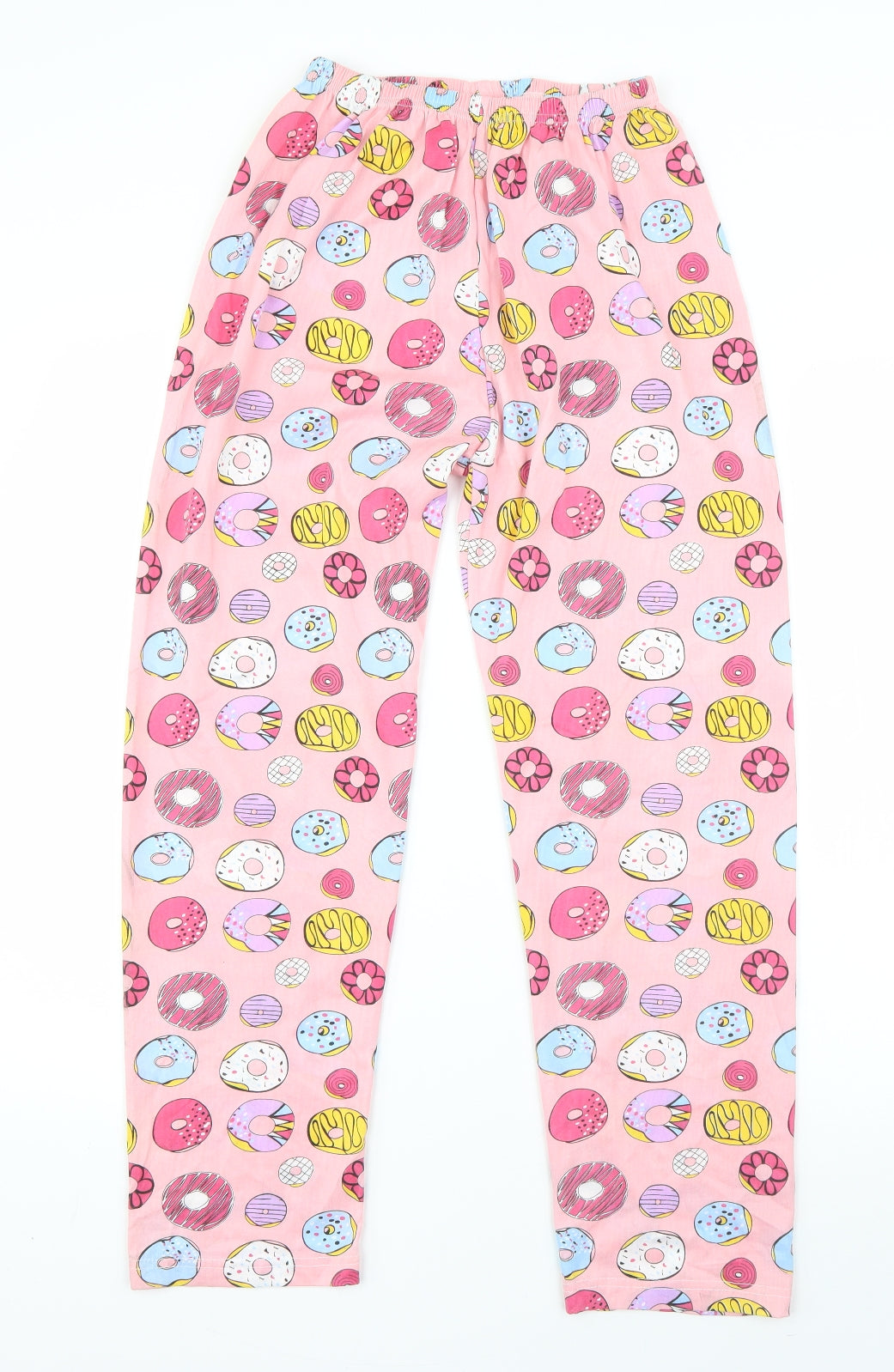 Preworn Womens Pink  Polyester  Pyjama Pants Size S   - donuts