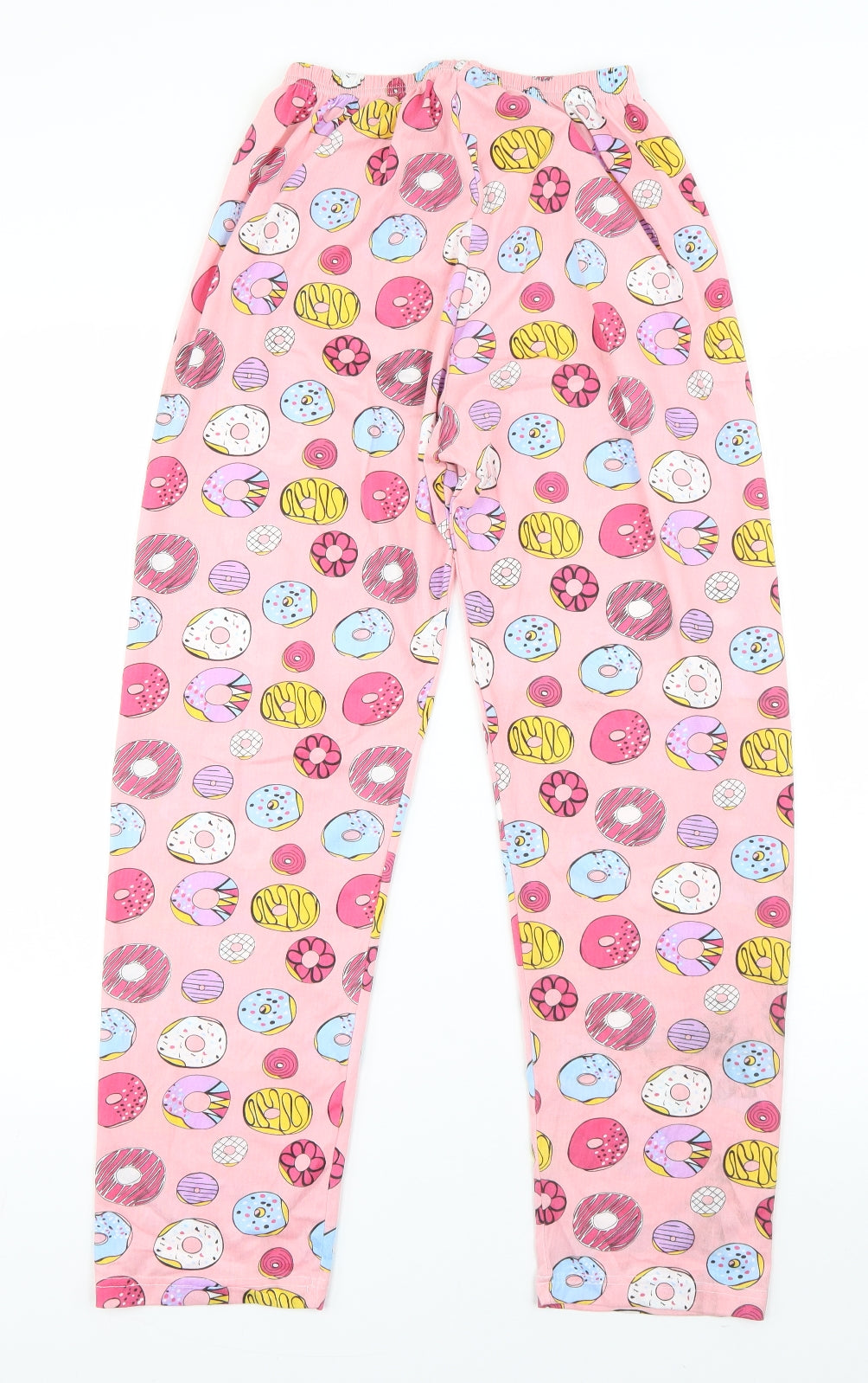 Preworn Womens Pink  Polyester  Pyjama Pants Size S   - donuts