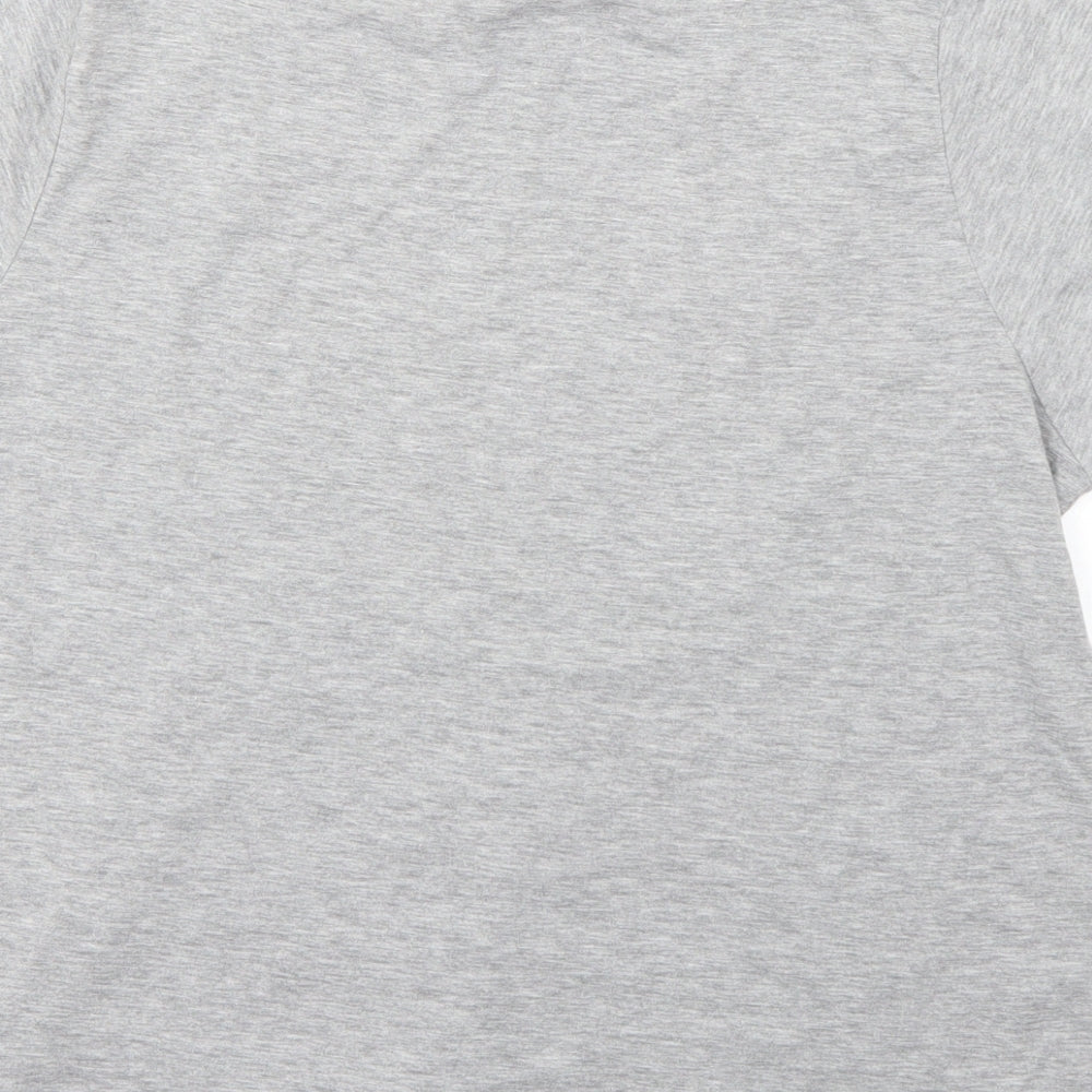 Harry Potter Womens Grey  Cotton Basic T-Shirt Size L Round Neck - harry potter hogwarts