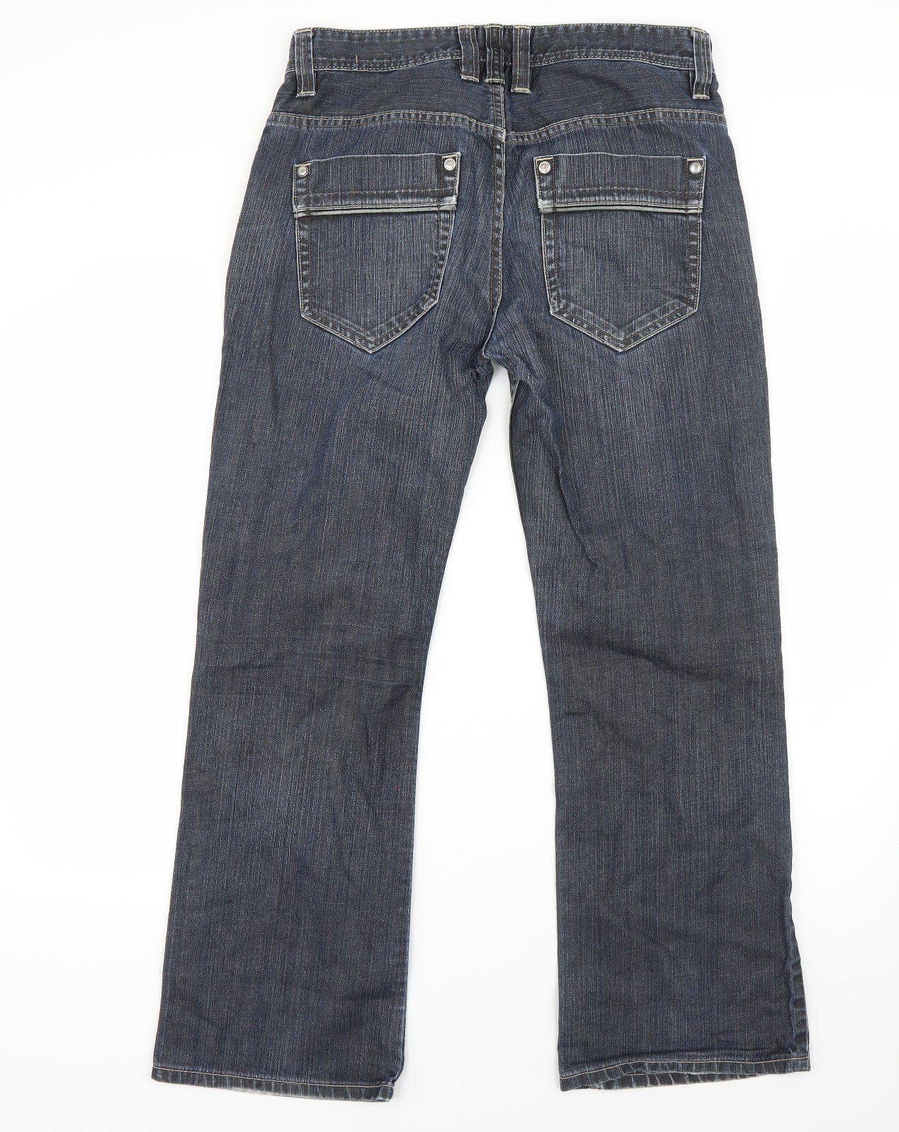 NEXT Womens Blue  Cotton Bootcut Jeans Size 32 in L28 in Regular