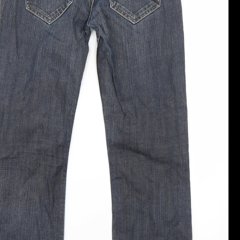 NEXT Womens Blue  Cotton Bootcut Jeans Size 32 in L28 in Regular