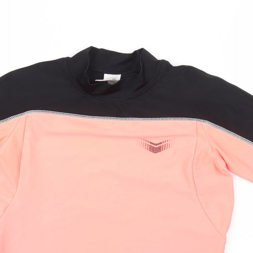 NEXT Boys Orange  Nylon Basic T-Shirt Size 10 Years High Neck