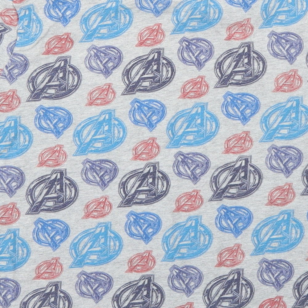 George Boys Grey  Cotton Basic T-Shirt Size 11-12 Years Round Neck  - marvel avengers