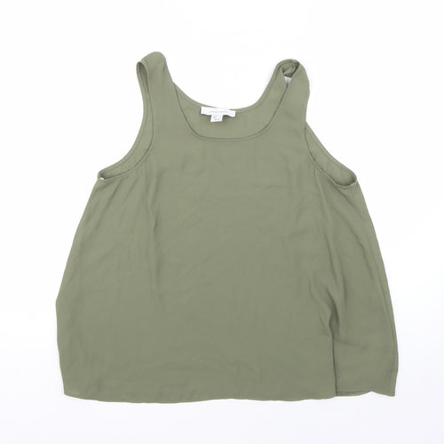 Atmosphere Womens Green  Polyester Basic Blouse Size 10 Round Neck